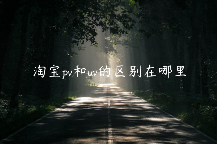 淘寶pv和uv的區(qū)別在哪里